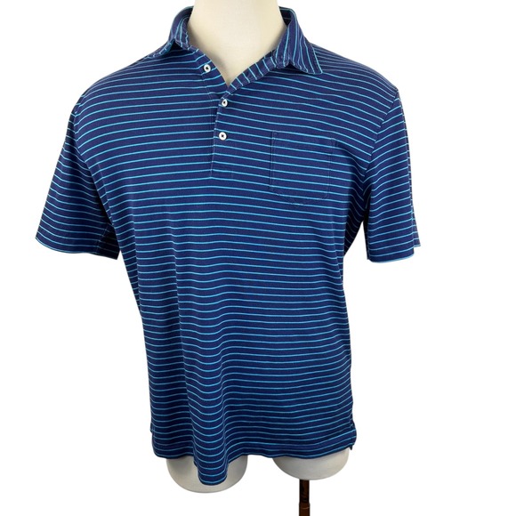 Men'sRalph Lauren Polo Golf XL Vintage Lisle Pima Cotton Polo Shirt Valhalla - Picture 2 of 8